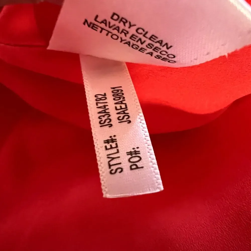 Jessica Simpson Womens Fit & Flare Dress Red White Stripe Size 6